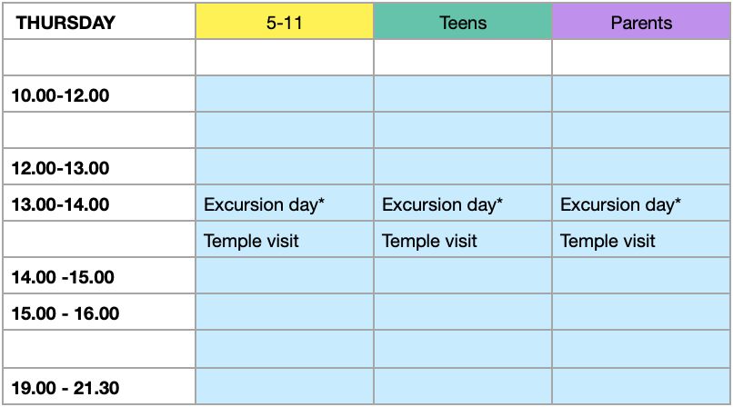 4 Thursday